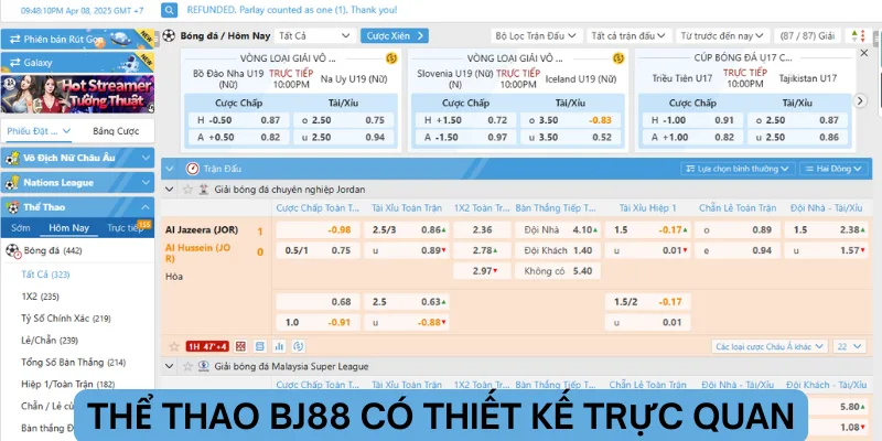 Ưu điểm nổi bật của thể thao BJ88